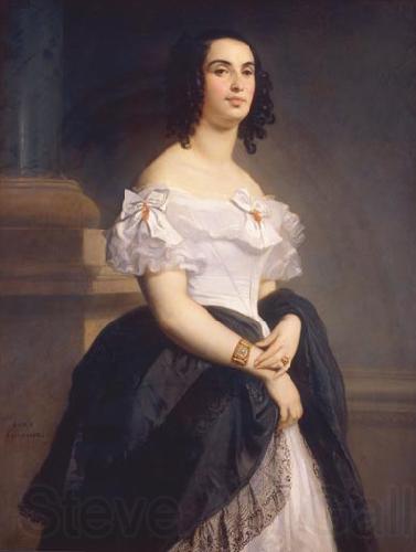 Gustave Boulanger Portrait of Adele Hugo